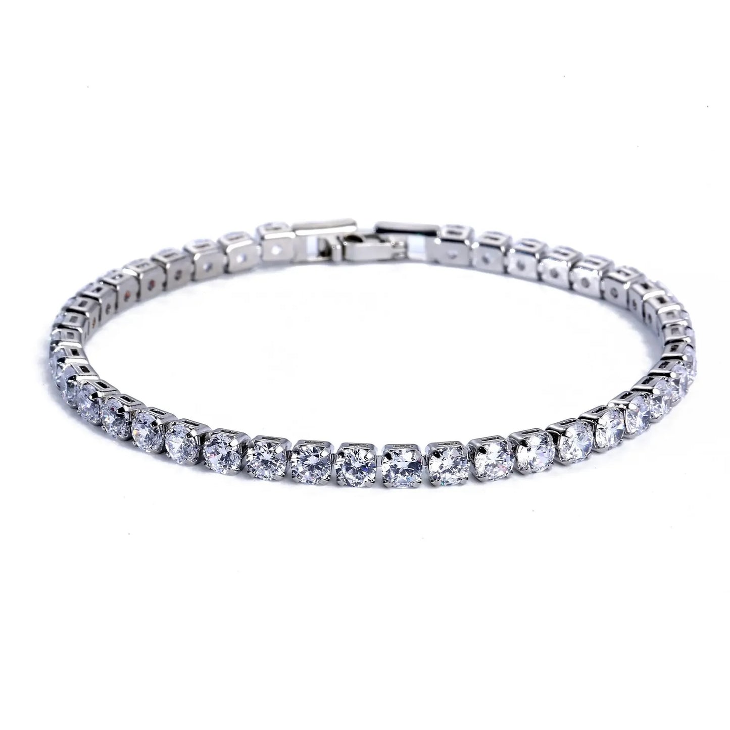 Classic Silver Tennis Bracelet