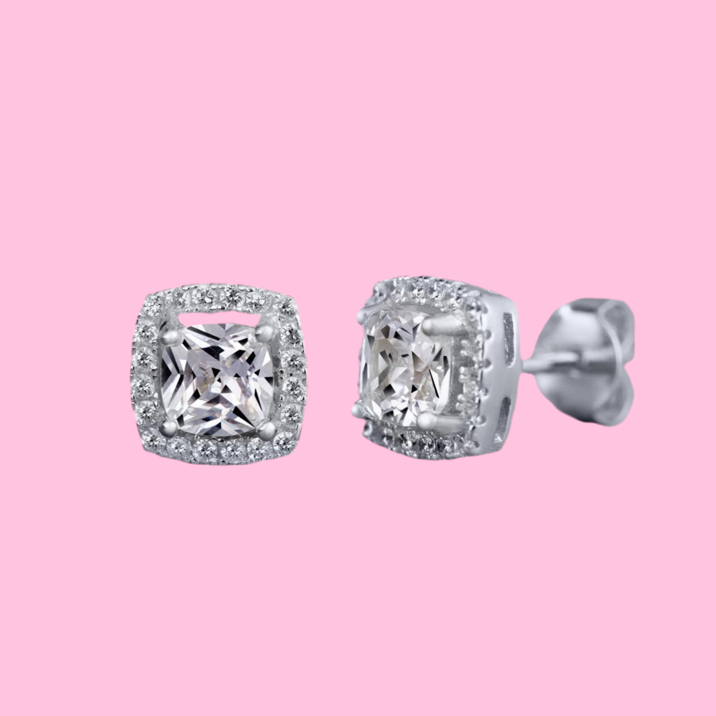 Square Round Earrings