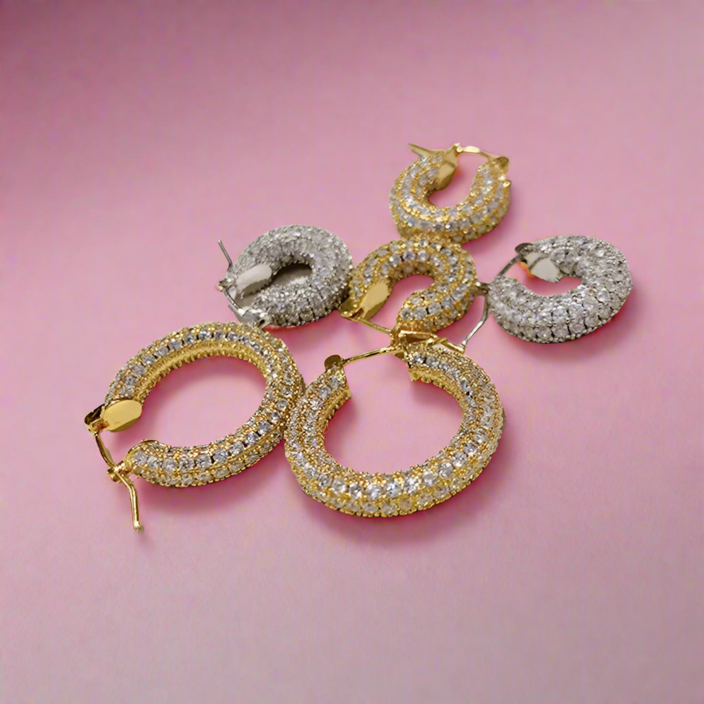 Bubble Cubic Earrings