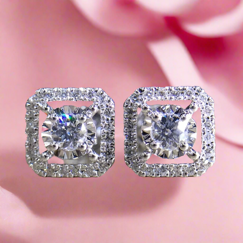 Princess Square Earrings