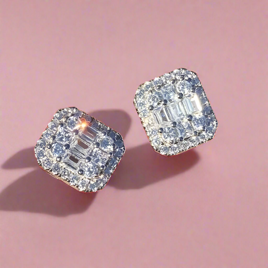 Square Cubic Earrings