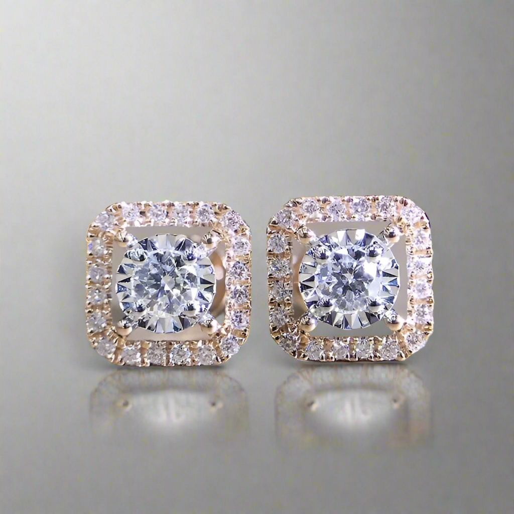 Princess Square Earrings