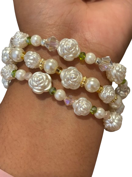 Rose Brush Beaded Bracelets