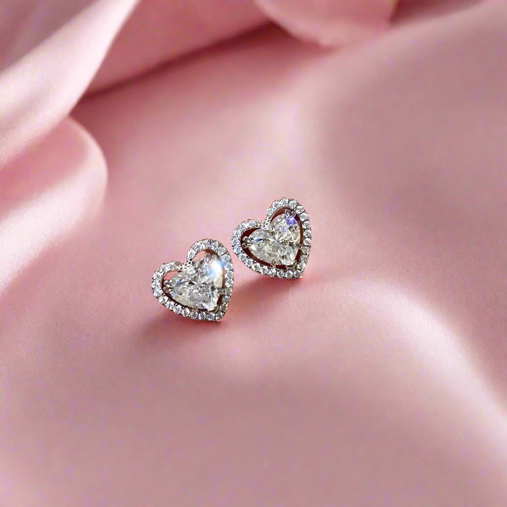 Chic Double Heart Earrings