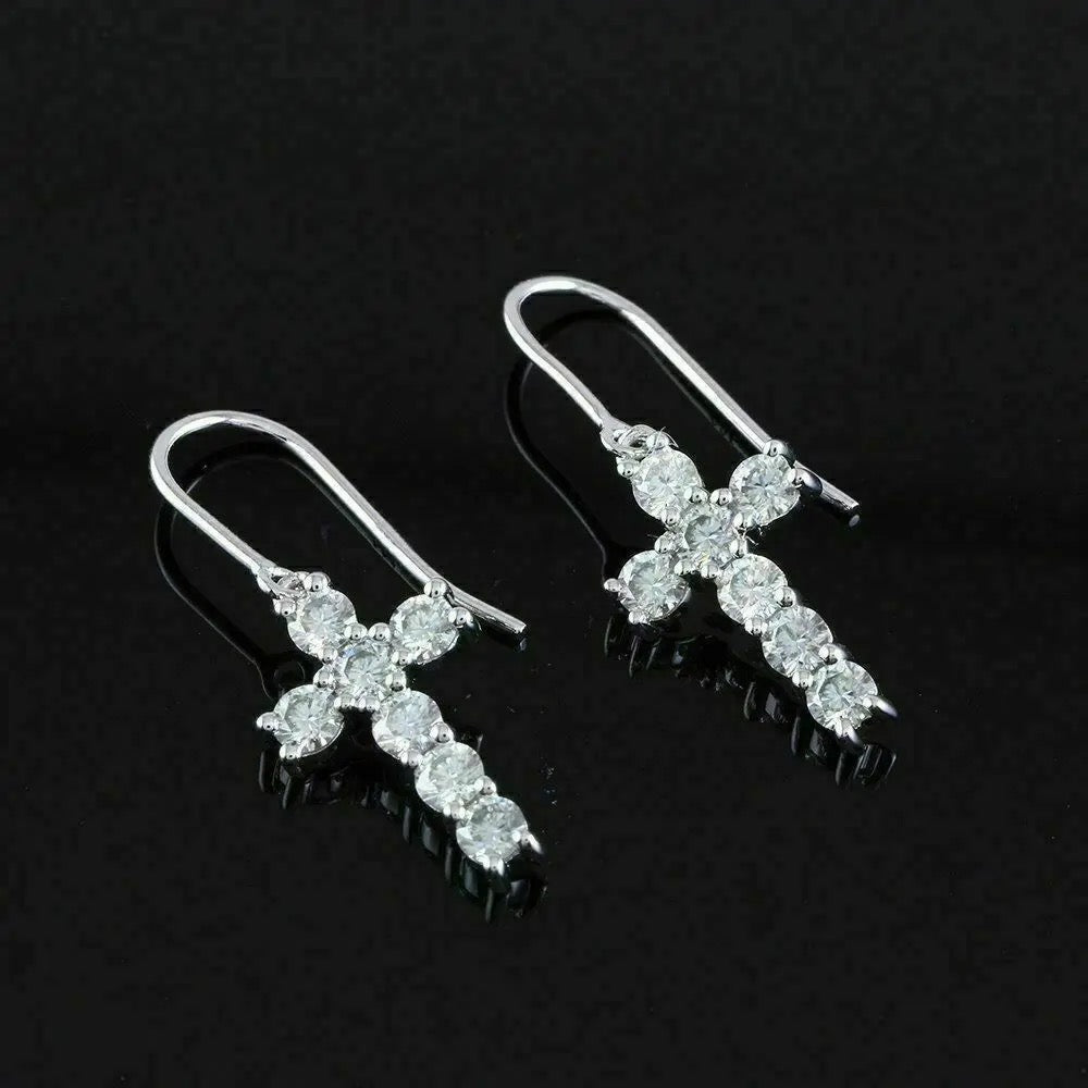 Mini Cross Earrings