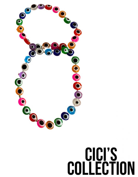 Evil Eye Bracelet & Anklet Set