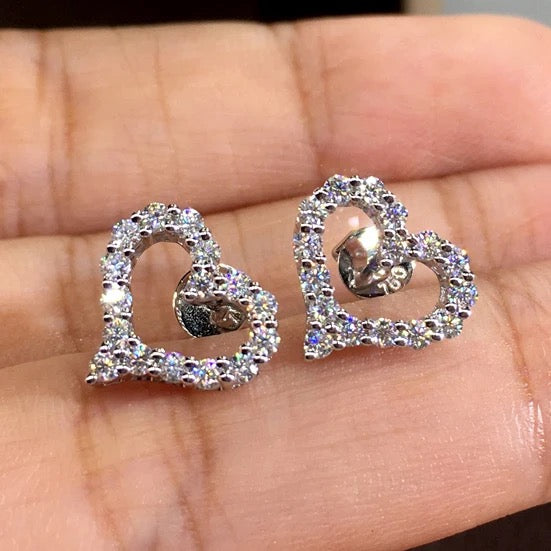 Open Heart Earrings