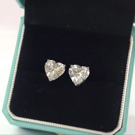 Dainty Heart Stud Earrings