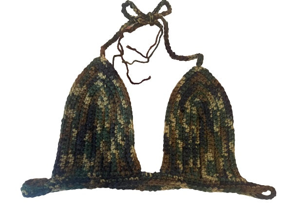 Camo Bucket Hat & Bralette